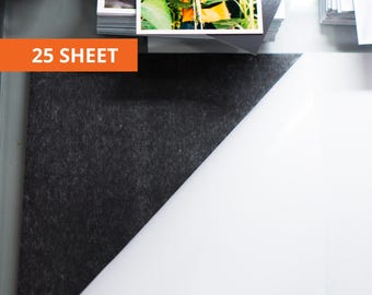 25 Magnetic Sheets, Flexible PVC Coating Magnetic Sheets 8.5x11 Inches, 0.5mm Thick  Magnetic Paper