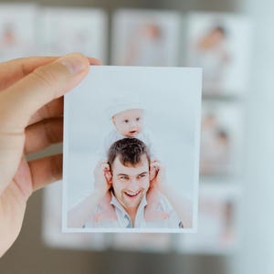 Photo Magnets Cozy Home Decor for Kitchen Mini Gift Idea for Father Refrigerator Magnet Soft for Fridge Picture Memory Magnets Favor in Bulk
