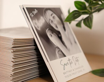Save the Date Magnet for Wedding Announcement: Picture Magnets Postcard