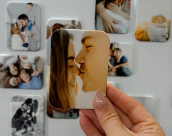 Custom Photo Button Magnets - Rounded Edges with Matte Finish