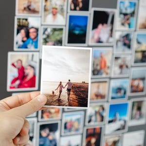 Photo Magnets New Job Gift Custom Fridge Magnet Personalized Photo Print Gift for Mom Room Small  Decor Flexible Picture Memory Keepsake