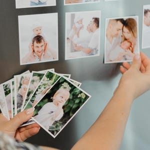 Fotomagneten koelkastfoto aandenken Cadeau voor gezin voor vaatwasser Flexibele magneet Gepersonaliseerde lockerdecor Aangepaste magnetische fotokaartset