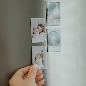 Button Magnets: Custom Photo Fridge Magnets, Rectangle and Square Button Magnets, Personalized Button Magnets, Photo Magnet Gift
