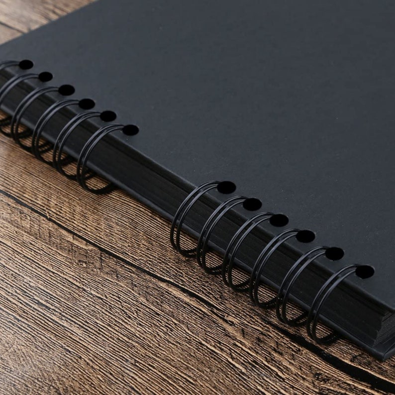 Scrapbook With 80 Black Pages Personalized Photo Included Etsy