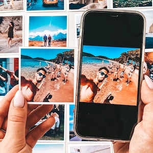 Fotomagneten Flexibele gestanste magnetenset Aangepaste flexibele fotokaart Vacanci Vakantiecadeau Gepersonaliseerde Locker Decor Koelkast Minifoto's