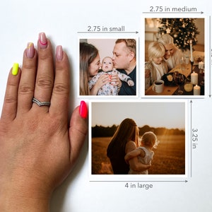 Unique photo keepsakes: custom magnets featuring your special moments - decorate your fridge or magnetic board with these eye-catching personalized magnets that make for great gifts too!