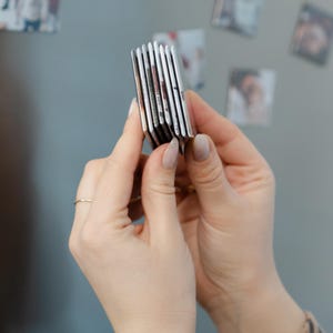 Button Magnets 2x2 in Photo Magnets Fridge Photo Mother Gift Small Personalized Photo Room Decor Ref Locker Magnet Strong Mini Magnets