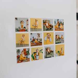 Fotomagneten Flexibele gepersonaliseerde print foto Familiefoto koelkastmagneet Aangepaste fotokaart Cadeau voor vriend Rechthoekige gestanste magneet