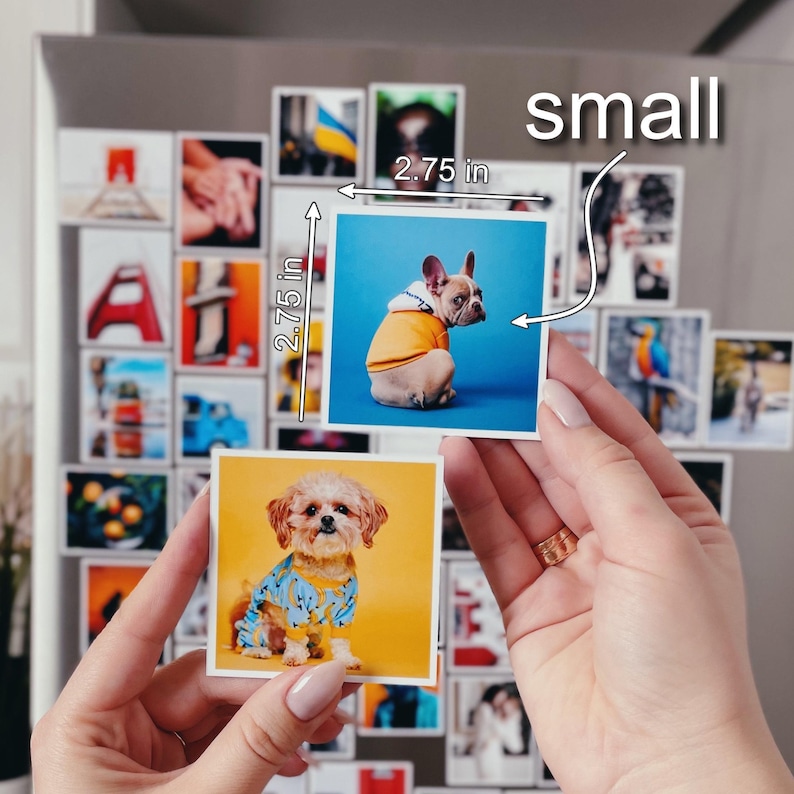 Photo Magnets Customized Magnets Fridge Photo Print Personalized Magnets Custom Print Photo Printing Magnets image 3