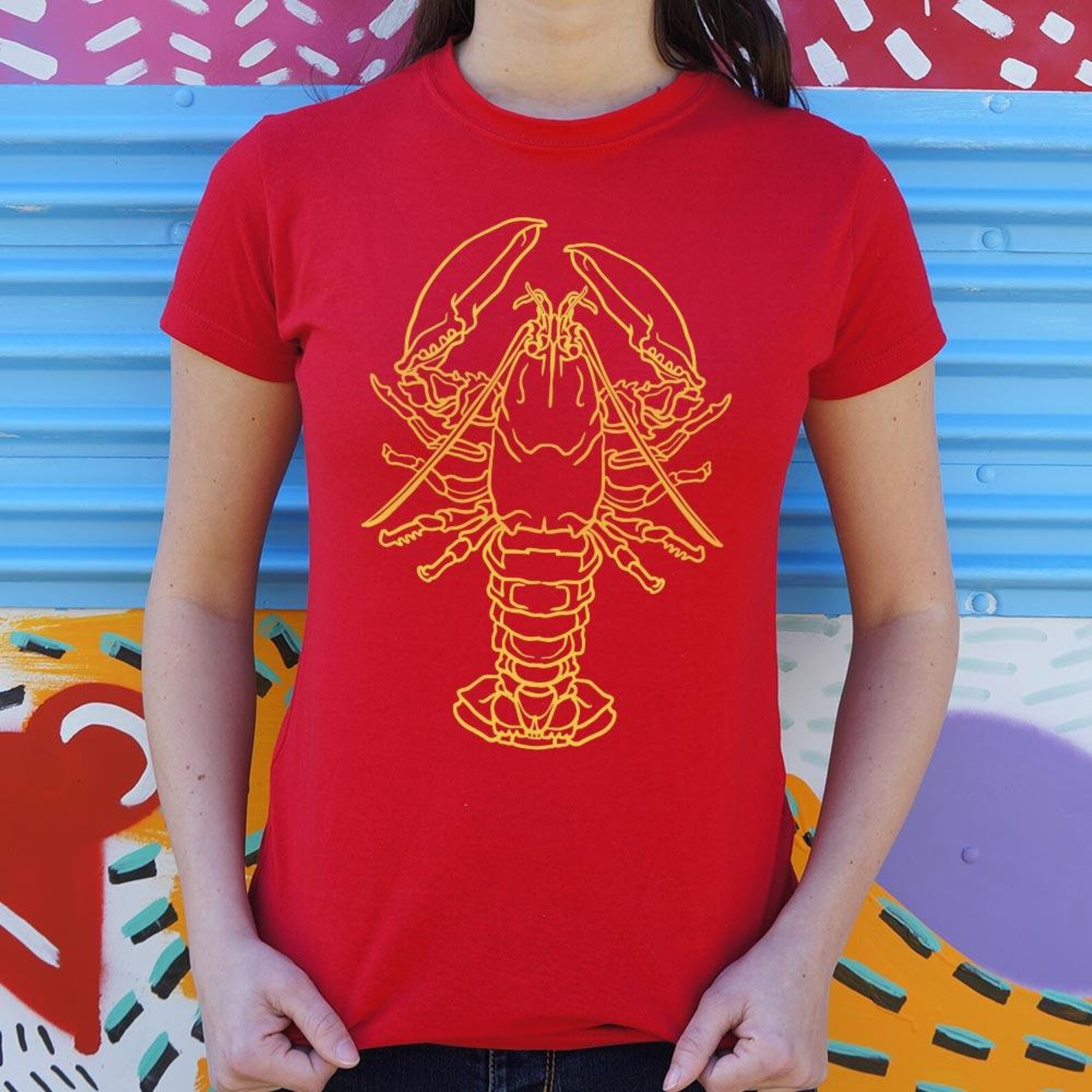 Lobster TShirt Womens Etsy