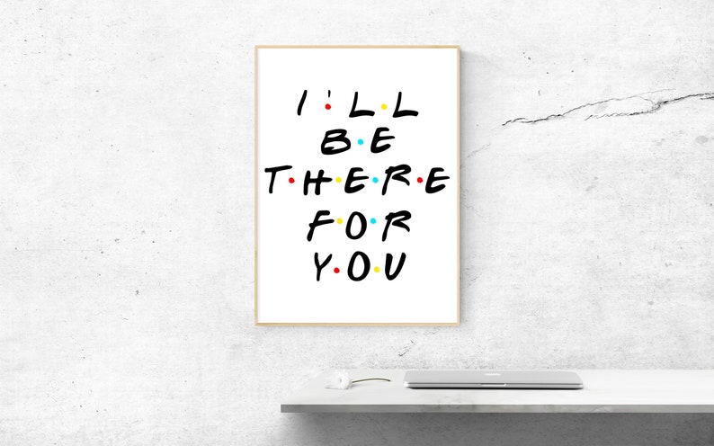 Friends Wall Art Friends Theme Printed Poster Friends Wall | Etsy
