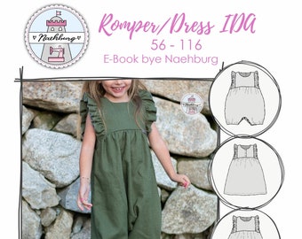 E-Book Romper/Dress IDA Sewing Pattern with Sewing Guide
