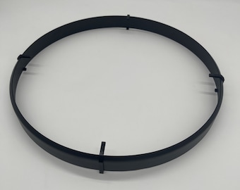 Metal ring with curvature Metal ring for wall clock with 3D print Black powder-coated dial 30 cm, 40 cm and 50 cm in diameter