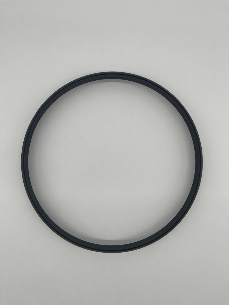 DIY metal ring with curvature Metal ring for wall clock, mirror, round projects, black powder-coated, 30 cm, 40 cm and 50 cm in diameter image 5