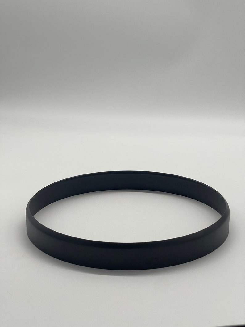 DIY metal ring with curvature Metal ring for wall clock, mirror, round projects, black powder-coated, 30 cm, 40 cm and 50 cm in diameter image 2