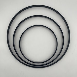 DIY metal ring with curvature Metal ring for wall clock, mirror, round projects, black powder-coated, 30 cm, 40 cm and 50 cm in diameter image 4