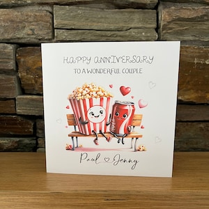Biglietto di anniversario personalizzato, biglietto di buon anniversario, biglietto speciale per coppia, biglietto di anniversario carino, biglietto di anniversario di matrimonio per coppia