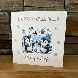 Personalisierte Weihnachtskarte, Weihnachtskarte für Mama und Papa, Nanny und Opa, Mama und Papa, Oma und Opa