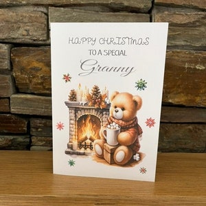 Carte de Noël personnalisée, carte de Noël pour maman, maman, nounou, grand-mère, grand-mère, grand-mère, grand-mère, tante, tante, ami