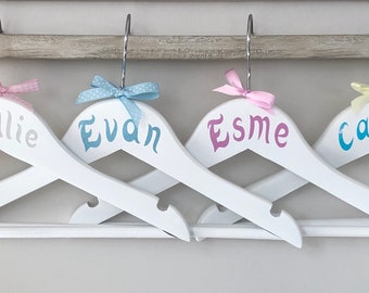 personalised baby coat hangers