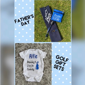 Personalized Father&#39;s Day Golf Gift Set: Daddy&#39;s Little Caddy Vest