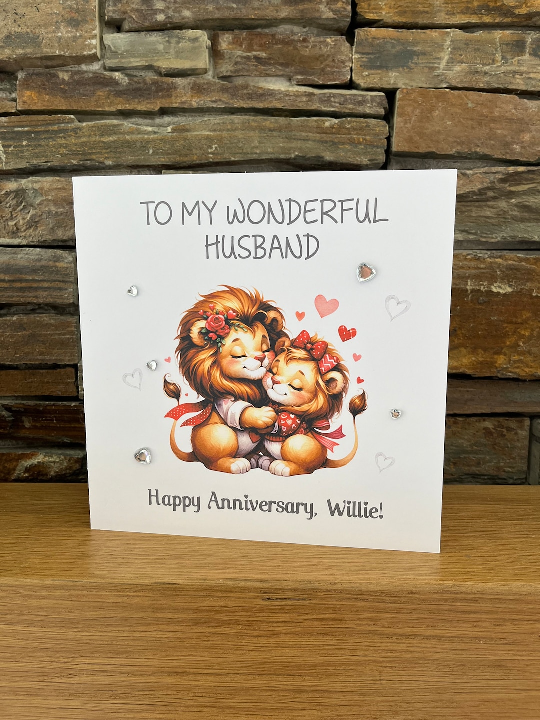Personalised Anniversary Card, Happy Anniversary Card, Husband Card ...