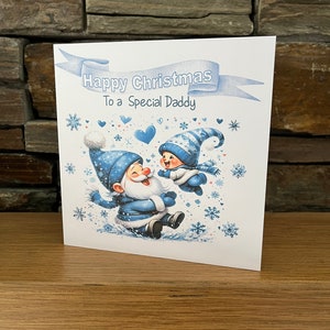 Biglietto di Natale personalizzato, biglietto di Natale per papà, papà, nonno, nonna, papà, nonno, zio, amico