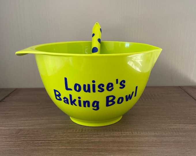 Personalized Kitchen Mixing Bowl, Custom Gift, Mother's Day Gift