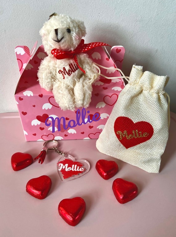 Set di scatole regalo personalizzate / scatola regalo di San Valentino / scatola  regalo di San Valentino felice / regali per lei / regali per adolescenti -   Italia