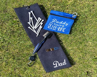 Personalised Golf Gift Set/Tee-rific Bag/Father's Day/Golf Gifts/Golf lover/Personalised gifts for golfers/Golf Tee pouch