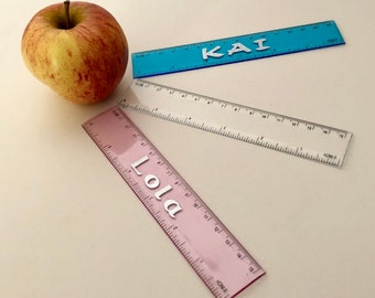 Personalised 15cm ruler, 15cm rulers, Shatterproof Ruler, Plastic ruler