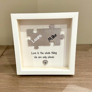 Imagens de quebra-cabeça personalizadas/Presente para ele e para ela/Molduras personalizadas/Presentes para o dia dos namorados/Presentes para ela/Presentes para ele/Peças de quebra-cabeça de madeira