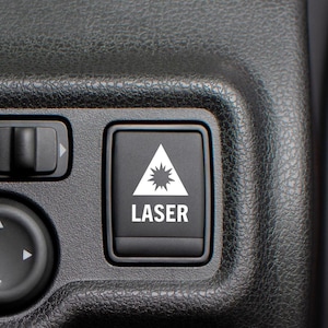 Laser Decal | Laser Blank Button Decal | Laser Decal | Laser Mode Button | Blank Button Decal | Blank Button Sticker For Car
