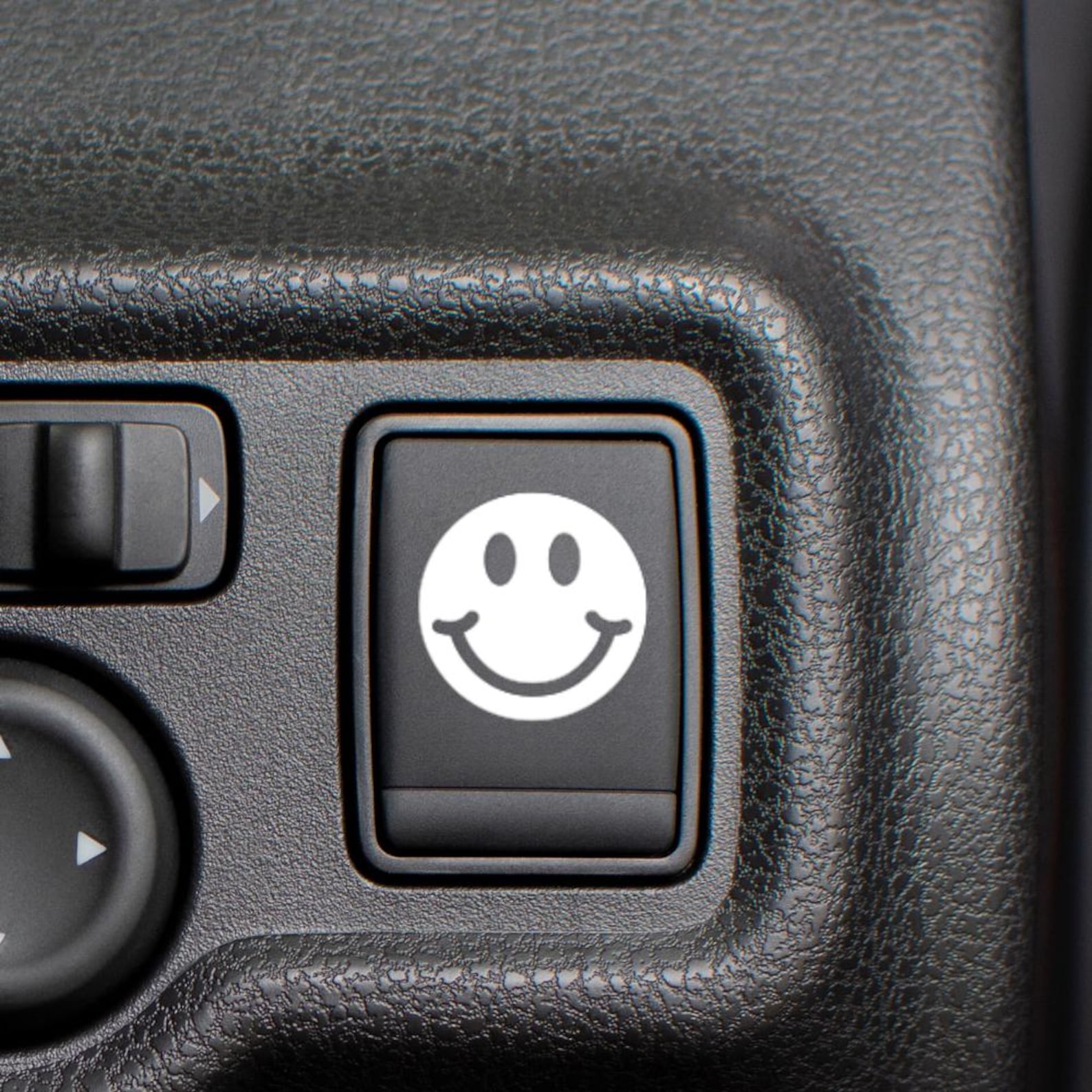 Smiley Face Button Decal | Blank Button Sticker for Car - Etsy
