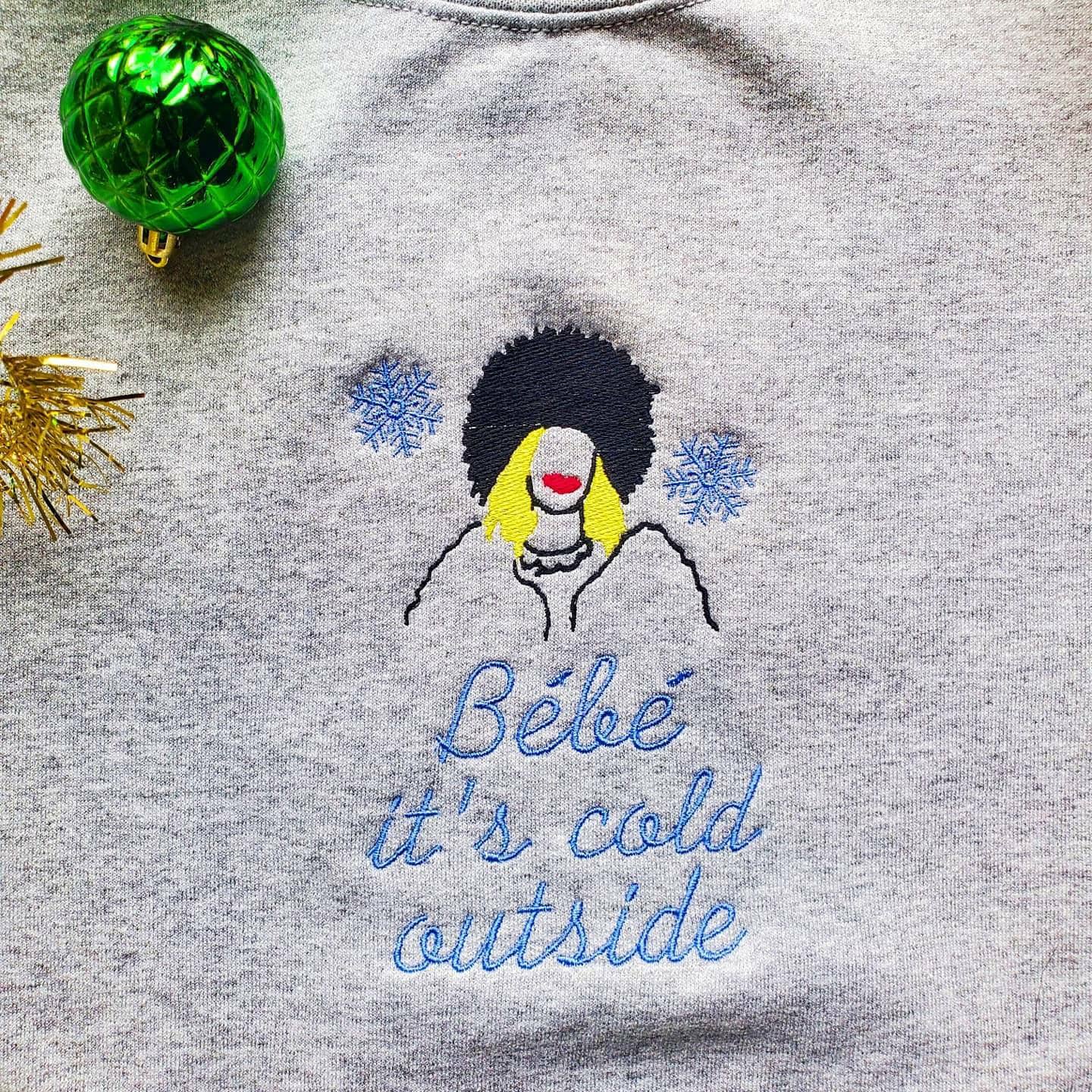 Bebe It's Cold Outside Schitts Creek Moira Rose Embroidered Christmas  Sweater - Etsy Canada