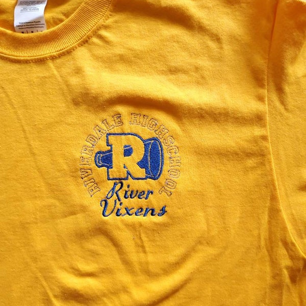 Riverdale River Vixen or Bulldog Embroidered Unisex T-Shirt