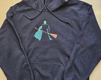 Wicked Movie Elphaba Embroidered Unisex Sweatshirt