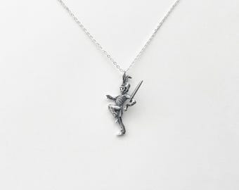 My Chemical Romance Pepe of The Black Parade Petite Necklace in Sterling Silver