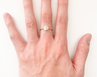 Namenloser Baby Ghoulette Geist zierlicher Ring aus 925er Silber