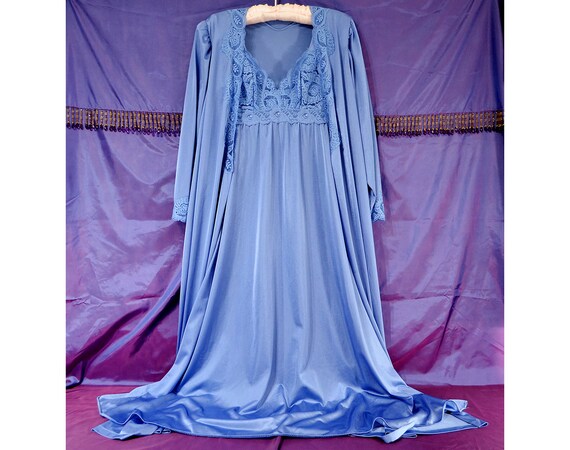 2X Olga Peignoir Set Nightgown & Robe 98680 NWOT