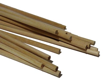 x10 Unfinished round wooden sticks 30cm, wood dowel sticks, unfinished natural wood, craft wood sticks, wood flags, handmade