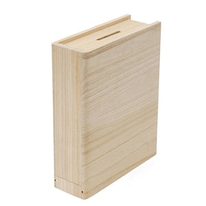 Tirelire en bois inachevée en forme de livre, boîte en bois d'épargne, tirelire artisanale, cadeau, fonds de voyage, fonds d'aventure, tirelire, boîte de rêve