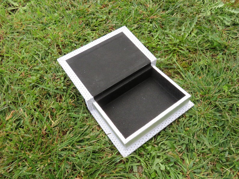 jewellery box vegan box wood box wooden box Wooden white box book shaped jewelry box