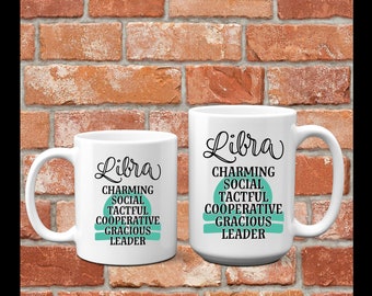 Libra Mug - Libra Gifts - Libra Coffee Mug - Libra Cups - Zodiac Gifts for Libra  Libra Birthday Gift - Zodiac Coffee Mug