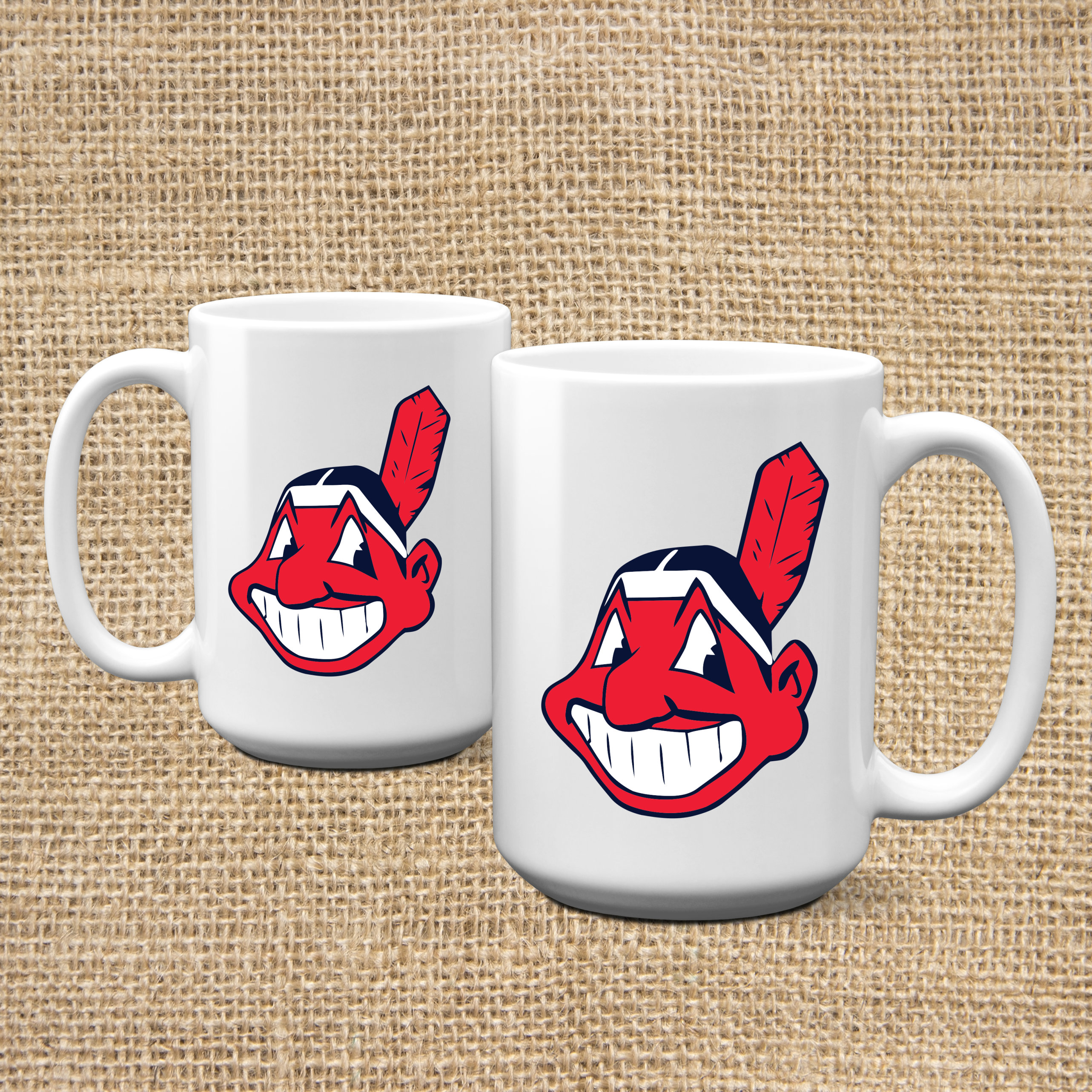 Cleveland Indians Chief Wahoo Mug Cleveland Baseball Mug Etsy