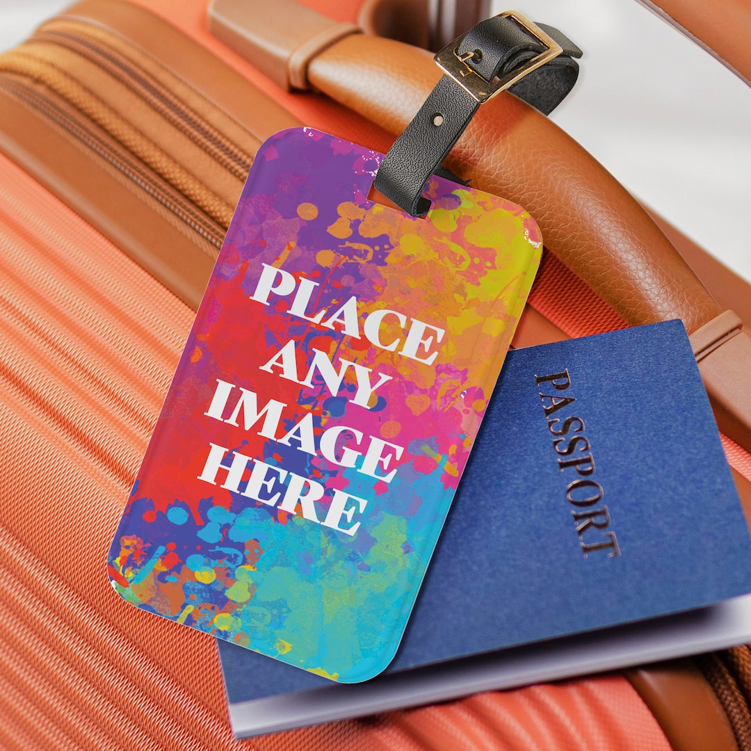 Personalized Luggage / Baggage Tag Custom Bag Tag Custom Luggage Tag Golf Bag Tag Add Photos or