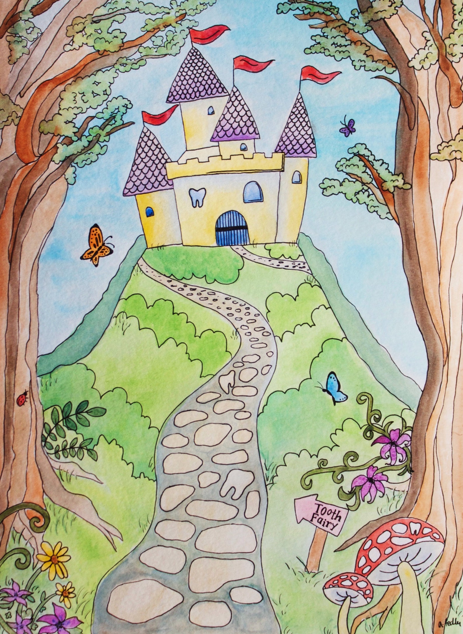 Tooth fairy castle etsy