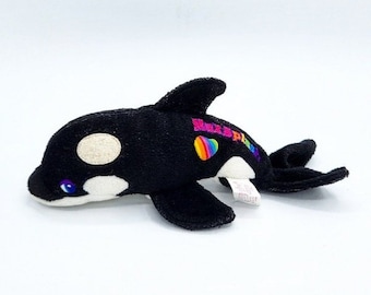 Wieloryb Lisa Frank, czapka Lisa Frank Max Splash, czapka Lisa Frank Whale, pluszowa zabawka Lisa Frank, pluszowy wieloryb Lisa Frank, pluszowa zabawka Lisa Frank