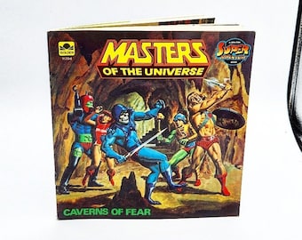 Meister des Universums Buch, Meister des Universums Höhlen der Angst Buch, Vintage MOTU Bücher, MOTU Spielzeug, Meister des Universums Spielzeug