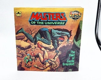 Masters of the Universe Book, Masters of the Universe The Thief of Castle Grayskull Book, Vintage MOTU Books, MOTU Toys, Masters Universe